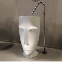 Kerasan Artwork Раковина свободностоящая "MOLOCO", с отверстием для слива в стену, цвет белый