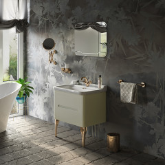 Kerasan Waldorf База подвесная под раковину 80см, с 2 ящиками, цвет bi vaniglia matt