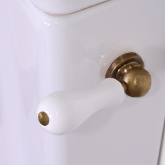 Kerasan Waldorf/Retro Механизм слива NEW с боковой ручкой (уст-ка справа), для бачка моноблок 4179/1071, цвет бронза