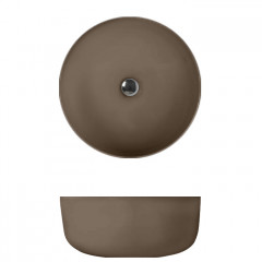 Kerasan Nolita Раковина чаша d 40 h 15см,, без отв под смеситель, цвет Bruno matt