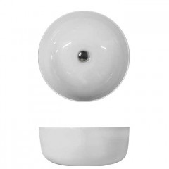 Kerasan Nolita Раковина чаша d 40 h 15см,, без отв под смеситель, цвет белый