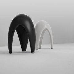 Kerasan Artwork Cтатуэтка декоративная из керамики для ванной комнаты "MOSCARDINO", цвет белый