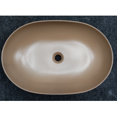 Kerasan Nolita Раковина накладная 60х40 см, без отв под смеситель, цвет Bruno matt