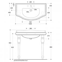 KERASAN Retro Крепление для раковин