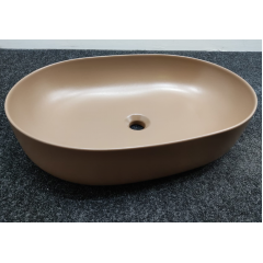 Kerasan Nolita Раковина накладная 60х40 см, без отв под смеситель, цвет Bruno matt