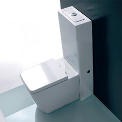 KERASAN бачок напольный UNICA, белый, с механизмом слива GEBERITхром