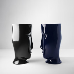 Kerasan Artwork Раковина свободностоящая "MOLOCO", с отверстием для слива в стену, цвет; Blu cobalto lucido