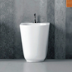 Kerasan Tribeca Биде напольное пристенное 55 см, с 1 отв под смеситель, c креплением WB5N, цвет: белый