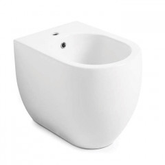 Kerasan Flo биде приставное 53 см, с 1 отв. под смеситель, цвет белый (крепить на силикон или на крепеж 762901)