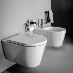 LAUFEN KARTELL Унитаз подвесной 545х370х430 мм., безободковый смыв Rimless, цвет белый