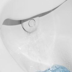 Laufen Cleanet Navia Унитаз-биде подвесной 580х370х380 мм, безободковый в компл с съемным сиденьем (микролифт), цвет белый матовый c покрытием LCC