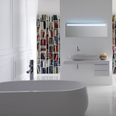 Laufen Alessi One Ванна 1830x870x460мм, свободностоящая, овальная, с слив-переливом, материал: композит, цвет: белый