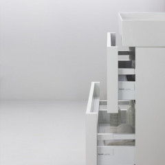 KARTELL BY LAUFEN шкафчик под раковину, 480x450x600 мм, 2 ящика, включает в комплект органайзер, подходит для раковины 815332, белый матовый