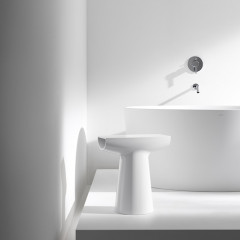 Laufen Home collection Керамическая скульптура 380х200х420 мм BABOON , цвет белый глянцевый