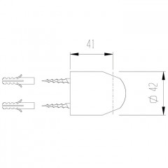Laufen Curvepro держатель для ручного душа, цвет хром