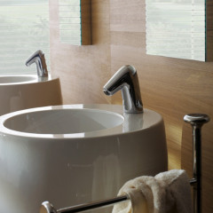 Laufen Alessi One Свободностоящая раковина 530х530х850мм без отв. под смеситель, с покр. LLC, цвет: белый