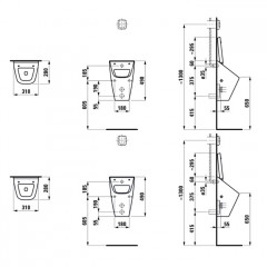 Laufen Vila Крышка для писсуара, механизм мягкого опускания, цвет белый (со склада продаем с писсуаром 8.4114.1.)