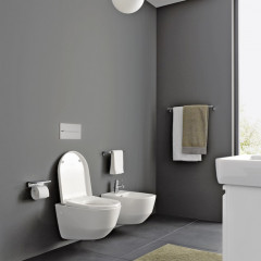 Laufen Pro Биде подвесное 53x36x33,5 см, с 1 отв. под смеситель, без боковых отверстий для подвода воды, цвет: белый c покрытием LCC