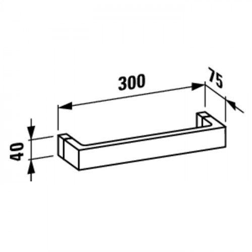 Laufen Kartell Полотенцедержатель 300мм, цвет: белый
