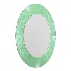 Laufen Kartell Зеркало круглое d=780мм, настенное, со скрытой подсветкой LED, цвет: изумрудный зеленый