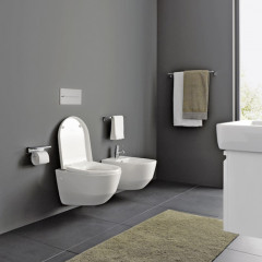 Laufen Pro Биде подвесное 530x360x335(430) мм, с 1 отв. под смесит, боковые отверстия для подвода воды, цвет: белый