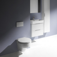 Laufen Base База под раковину 8.1028.3 подвесная 585х390х530 мм, с 2 ящиками, белый глянцевый