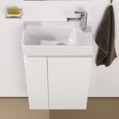 Laufen Base База для мини раковины 815954, 470x265x530 мм, 1 дверца, петли справа, органайзер для ящика, цвет белый глянцевый