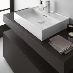 LAUFEN BOUTIQUE Тумба под раковину 1200x500x430 мм., 1 ящик, с отверстием для раковины по центру, цвет темный дуб