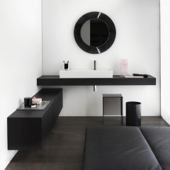 LAUFEN BOUTIQUE Тумба под раковину 1200x500x430 мм., 1 ящик, с отверстием для раковины по центру, цвет темный дуб