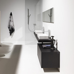 LAUFEN LIVING SQUARE Раковина прямоугольная 600х340х110 мм без отв. под смеситель,без перелива, цвет: белый с покрытием LCC Laufen Clean Coat