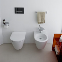 Laufen Kartell Биде подвесное 545х370х290мм с 1 отв. под смеситель, без боковых отв, цвет: белый матовый