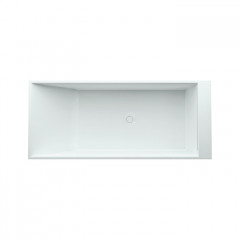 Laufen Kartell Ванна 1760x760x440мм, свободностоящая, со скрытым переливом, сисит. подъема, материал: композит, цвет: белый