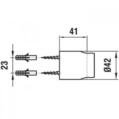 Laufen Twinpro держатель для ручного душа, цвет хром