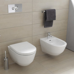 Laufen Pro Биде подвесное 530x360x335(430) мм, с 1 отв. под смесит, боковые отверстия для подвода воды, цвет: белый