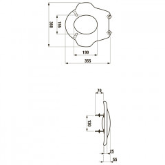 LAUFEN Florakids Эргономичное сиденье для детей для унитаза, цвет белый