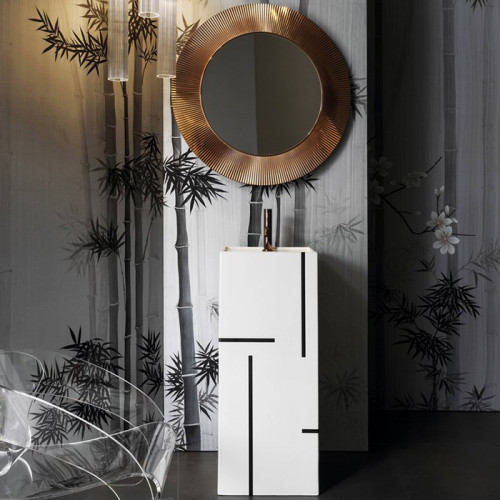 Laufen Kartell Зеркало круглое d=780мм, настенное, без подсветки, цвет: медь
