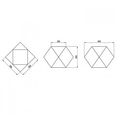 Laufen Home collection Керамический полигедрон 350х350х350 мм IKOS, цвет белый глянцевый