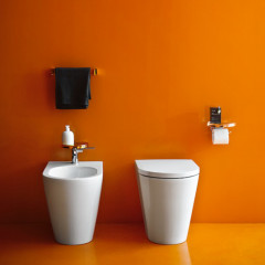 Laufen Kartell Биде напольное 560х370х430мм, с 1 отв. под смеситель, без боковых отв, с покр. LLC, цвет: белый