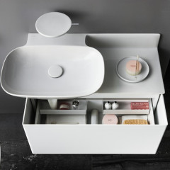 Laufen INO Раковина 900х450х120мм без отв. под смеситель, полка справа, цвет: белый