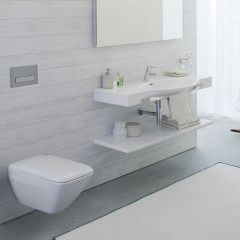 Laufen Palace Раковина 1500x510x110 мм., подвесная/накладная,, с 1 отв для смесит, с полотенцедерж, цвет белый