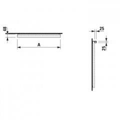 LAUFEN Frame 25 Дополнительная горизонтальная подсветка 600мм