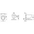 LAUFEN KARTELL Унитаз подвесной 545х370х430 мм., безободковый смыв Rimless, c покрытием LCC, цвет белый