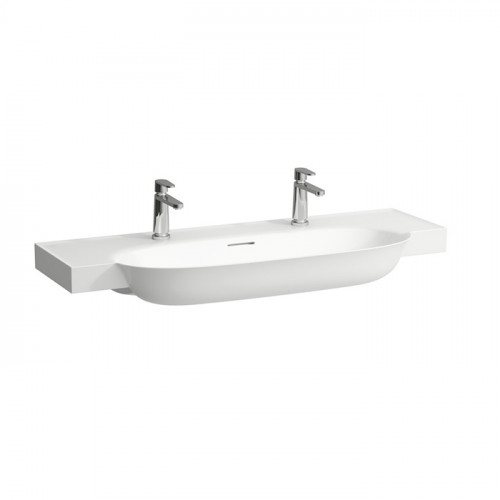 Laufen New Classic Раковина накладная овальная 1200х480х75/165 мм, с 2 отв под смеситель,с переливом, цвет белый матовый (1шт привезем за 3 недели!!)