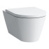 LAUFEN KARTELL Унитаз подвесной 545х370х430 мм., безободковый смыв Rimless, c покрытием LCC, цвет белый