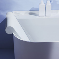 Laufen Sonar Ванна 1600x815х535мм, пристенная, с слив-переливом, материал: композит, цвет: белый (БЕЗ ОТВЕРСТИЙ для смесителя!)