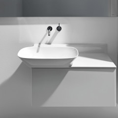 Laufen INO Раковина 900х450х120мм без отв. под смеситель, полка слева, цвет: белый