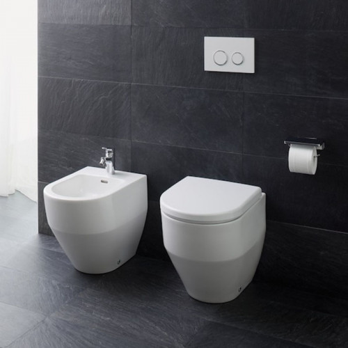 LAUFEN Pro Унитаз напольный приставной, безободковый 36х53х43 см, слив универсальный,цвет белый