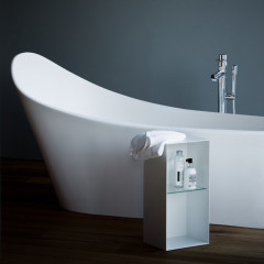 Laufen Palomba Ванна 1800x890x540мм, свободностоящая, из материала Sentec, со сливом-переливом, цвет: белый