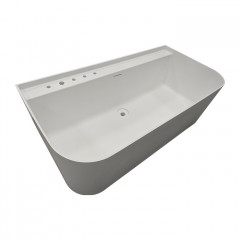 Laufen Sonar Ванна 1600x815х535 мм, пристенная, с слив-переливом, мат-л: Marbond, цвет: белый (С 5 ОТВЕРСТИЯМИ для смесителя - слева у стены!)