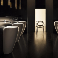 Laufen Alessi One Раковина пристенная 520х530х850мм без отв. под смеситель, крепление к стене, с покр. LLC, цвет: белый